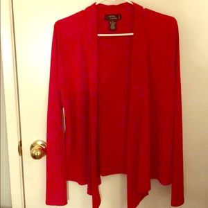 4/$20 Sandra and Andre red cardigan size 1X #69